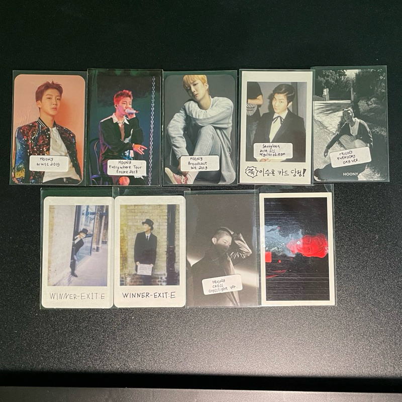 Winner Hoony Seunghoon PC Photocard WWIC 2019; Everywhere Tour; Broadcast BC We; S/S 2014 Regular La