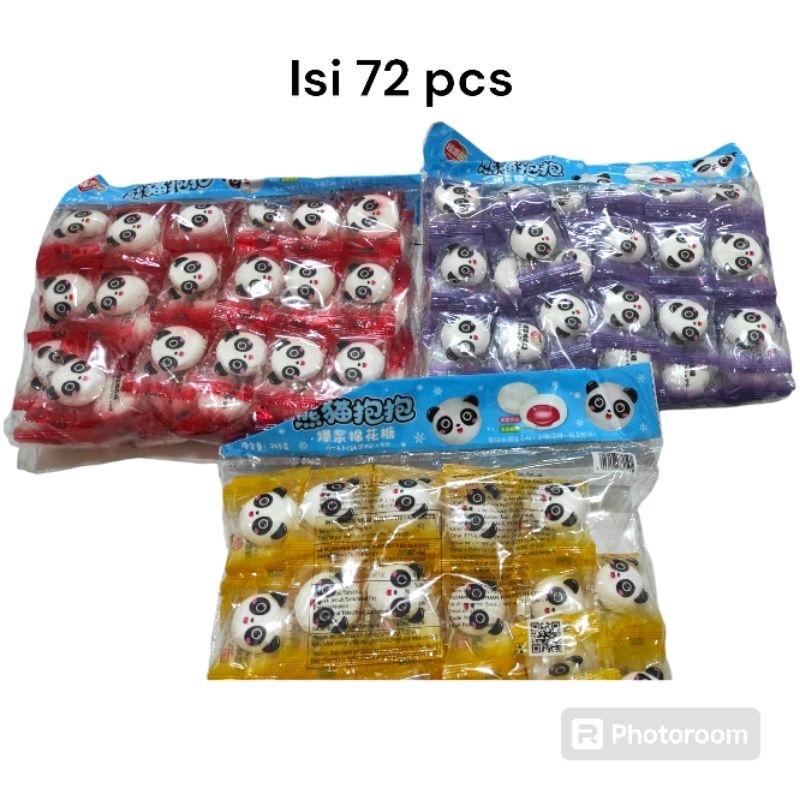 

marsmellow panda isi selai stoberi isi 70 pcs