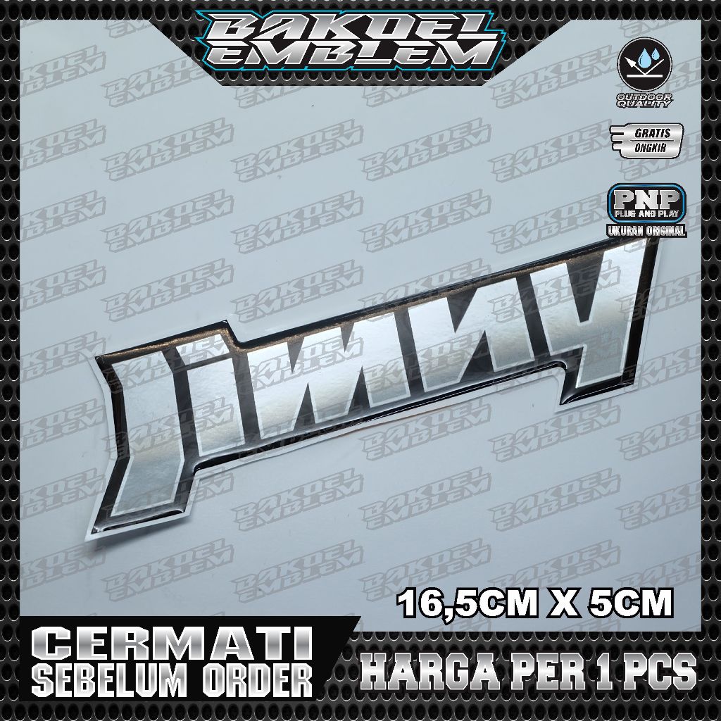 Emblem Suzuki jimny / emblem timbul suzuki jimny / sticker jimny