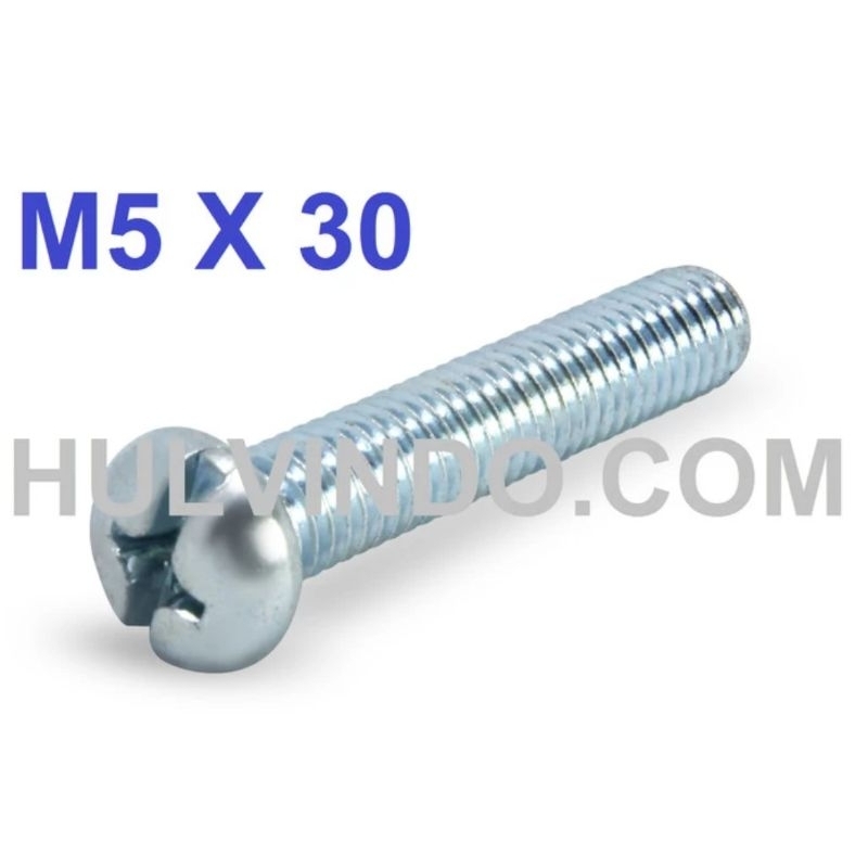 BAUT JP M5 X 30 / BAUT M5X30 OBENG (ISI 50)