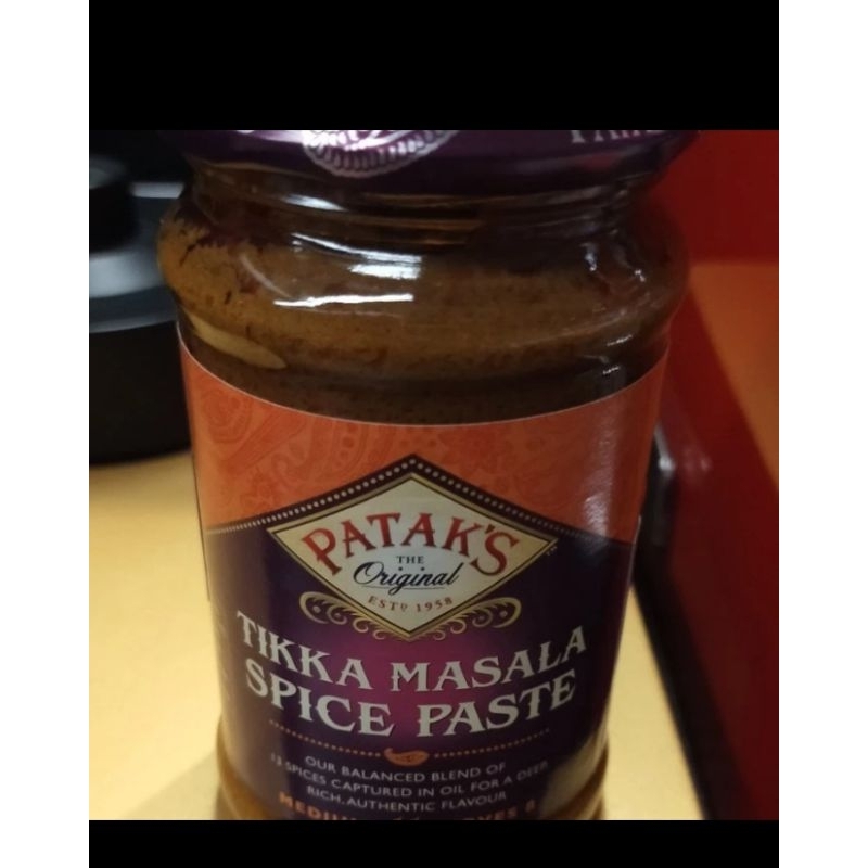 

Patak's tikka masala sauce paste bumbu masak seosening 283gr