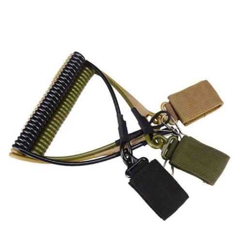 Wow Murah Meriah Tali Pengaman Pistol  Safety Gun Tactical  Tali Spiral Pengaman Pistol Tali Lanyard