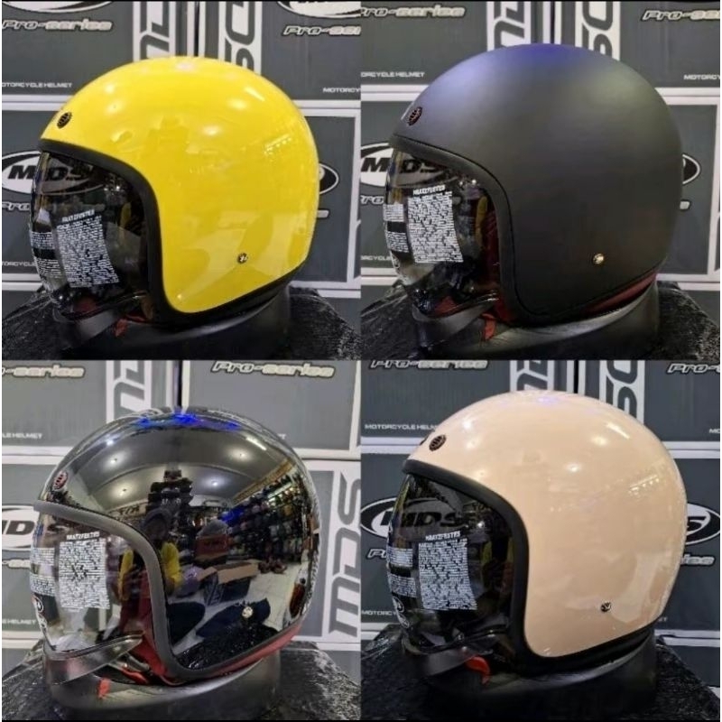HELM MDS MAGNUM ORIGINAL HELM RETRO PRIA WANITA