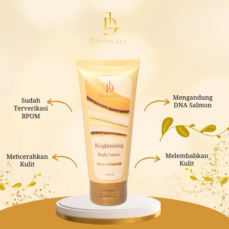 dileluxury brightening body lotion with DNA salmon