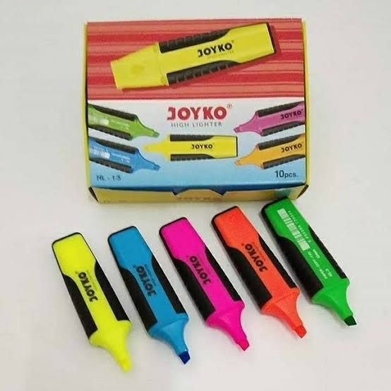 

Stabilo/ highlighter/ Penanda berwarna Joyko HL Warna Warni isi 10 pcs (5 warna)