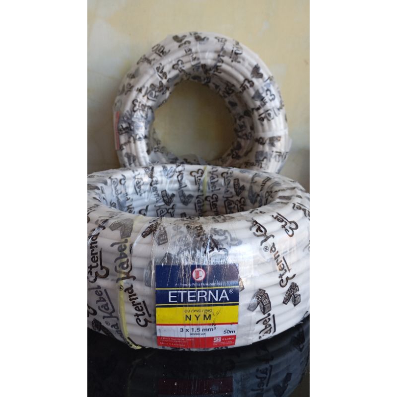 Kabel eterna NYM isi 2 kawat tembaga
