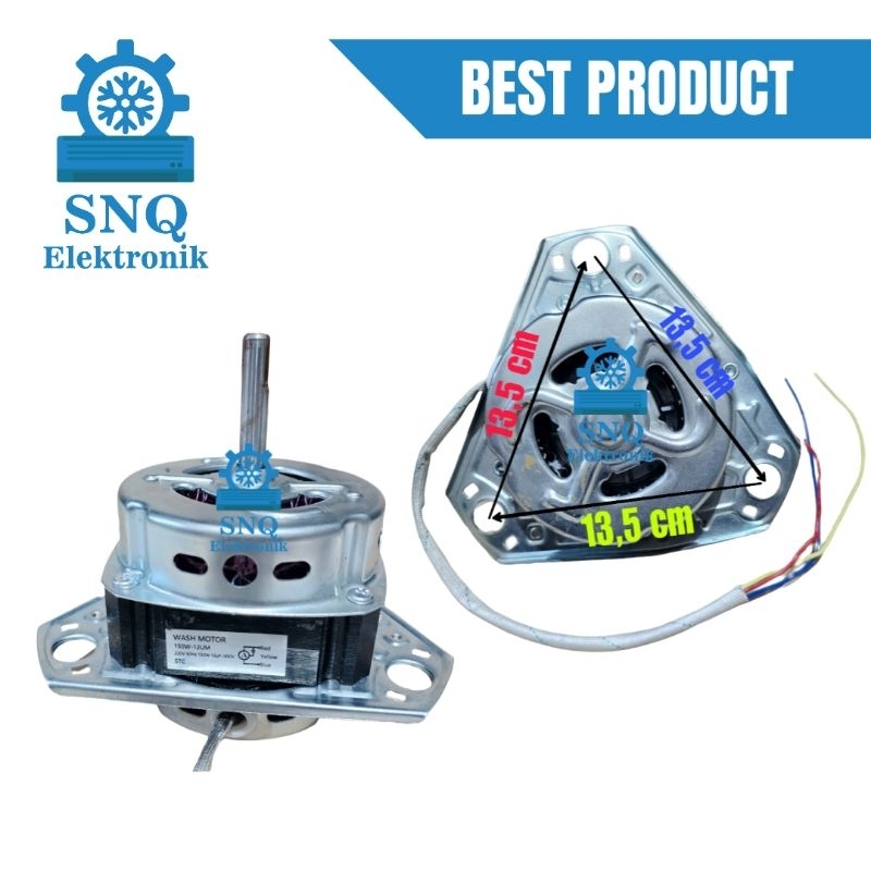 Dinamo pencuci mesin cuci denpoo 2 tabung 150 Watt - Motor wash mesin cuci dua tabung denpoo