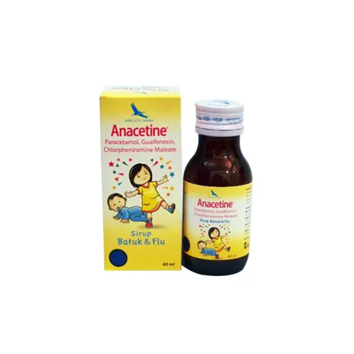 Anacetine Syrup 60 ml - Sirup Batuk Flu Anak [BOGOR]