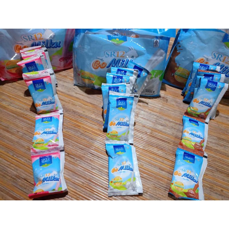 

GOMILKU SR12/ GOMILKU SACHET SR12/ SUSU KAMBING ETAWA SACHET/ 10SACHET ATAU 1 RENTENG