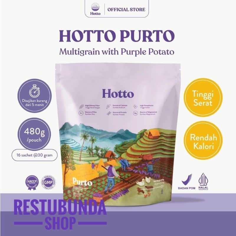 

Hotto Purto Multigrain with purple Potato 1poch (16 saschet