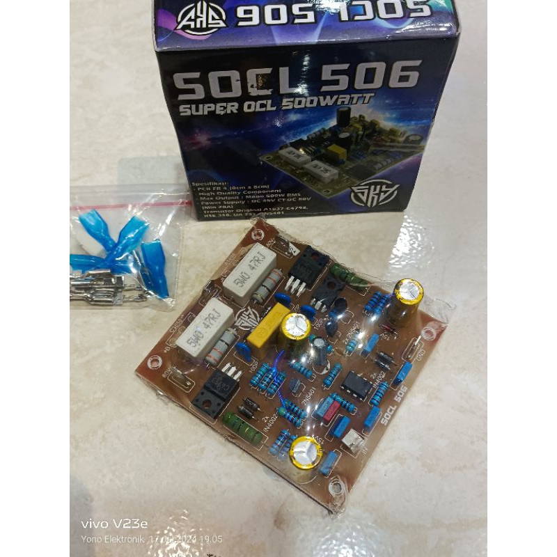 DRIVER POWER AMPLIFIER 500 WATT SOCL 506 komponen cukup bagus