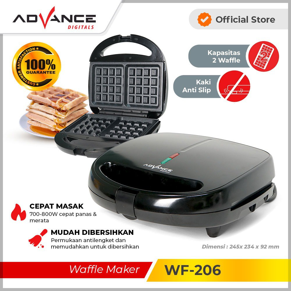 Advance Pemanggang Roti Waffle  ADVANCE Waffle Maker WF206