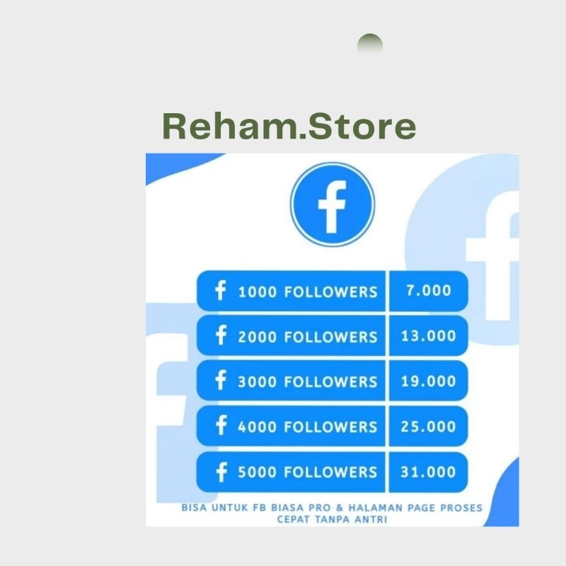Followers FACEBOOK TERMURAH PERMANAN DAN NO DROP FOLLOWERS FACEBOOK