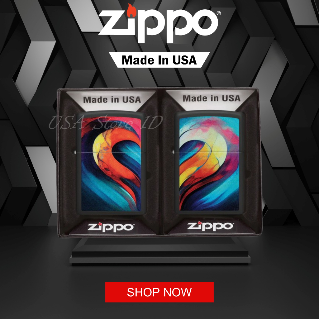 Zippo Whole Heart Lighter Set 46154 Original Made In USA