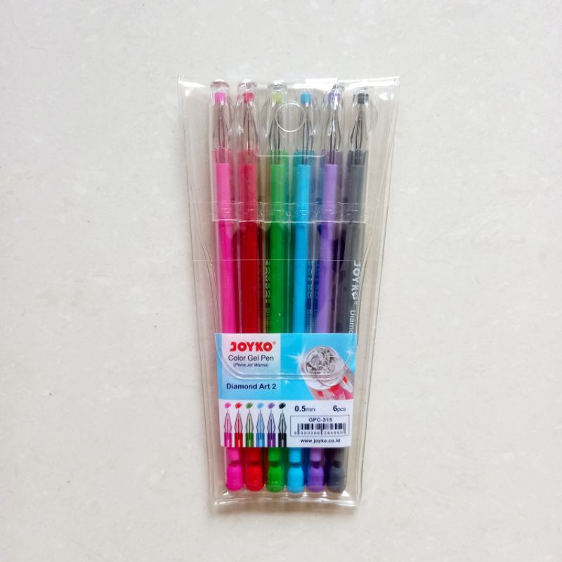 

[ ISI 6 MURAH ] Pulpen 6 Warna Color Gel Pen 0.5 mm Joyko GPC-315