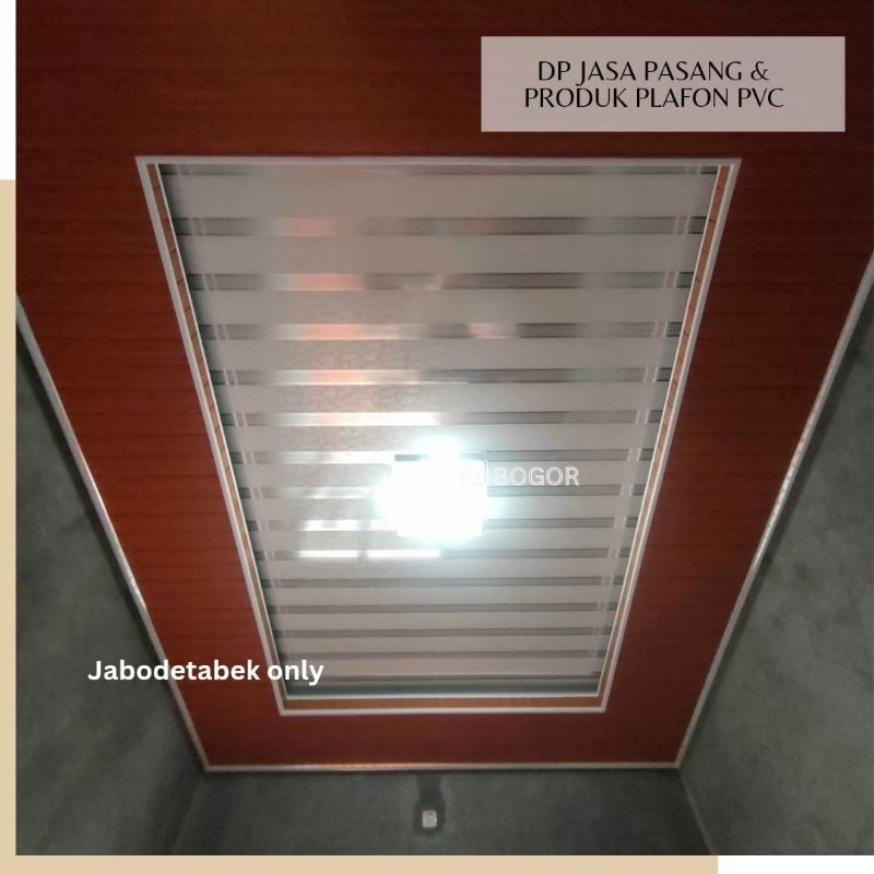 Bahan dan Jasa Pasang Plafon PVC Modern Minimalis Tahan Air Khusus Jabodetabek