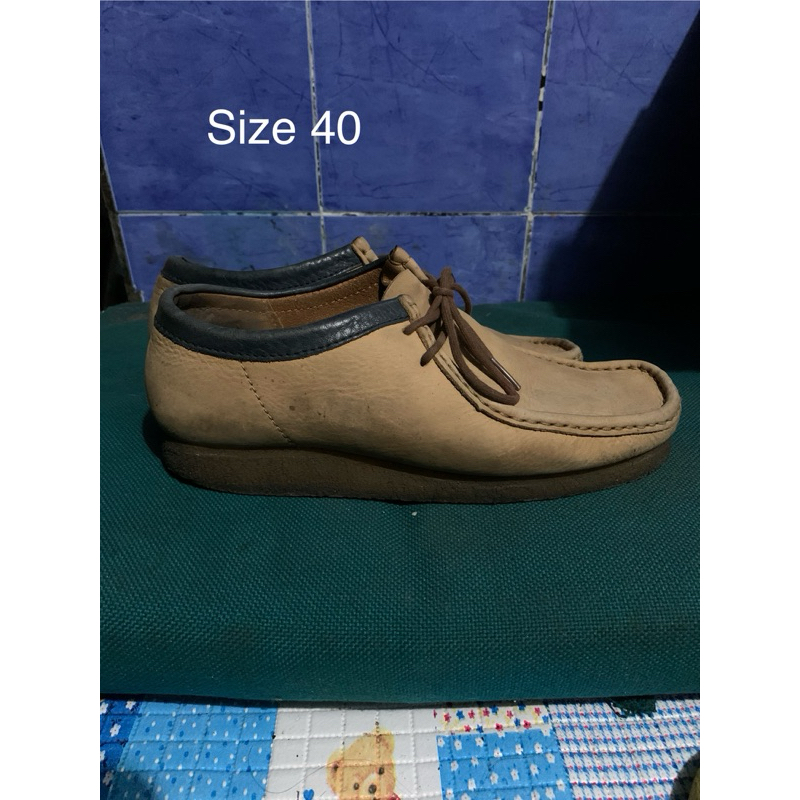 Clarks wallabee nubuck leather