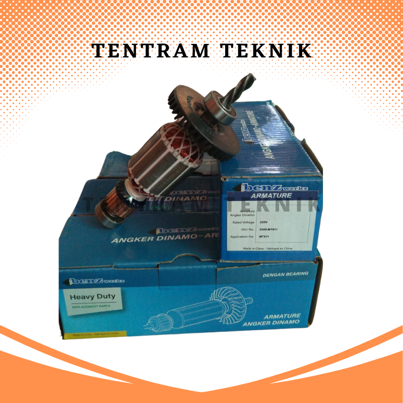 Armature Bor MT 811 Benz / Armature Benz Angker Dinamo Mesin Gerinda Tangan Maktec MT 811 MT-811