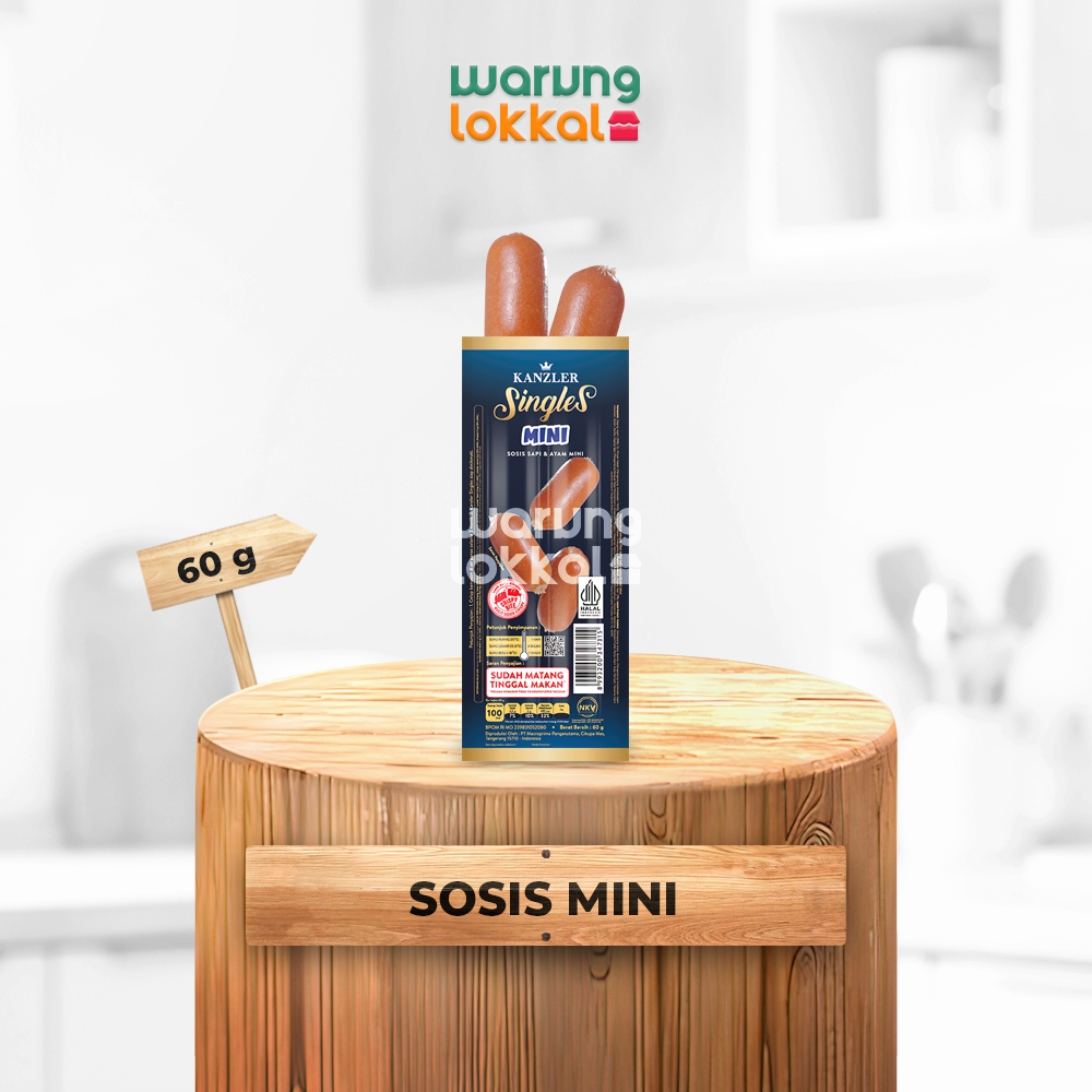 

Kanzler Singles Sosis Mini 60g - Warung Lokkal