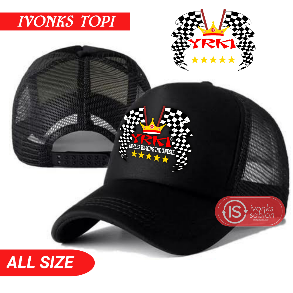 Topi Trucker RX-KING - Topi Distro RX-KING Logo - Topi RX-KING Premium - Topi Pria Dewasa - Topi Pri