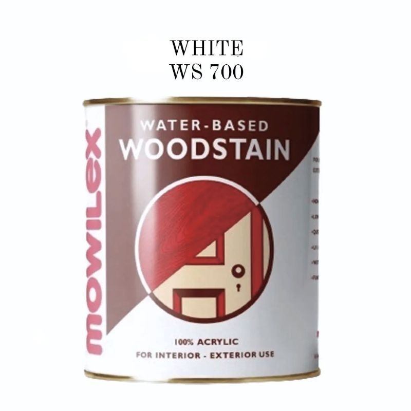 Mowilex Woodstain 1L - White WS 700