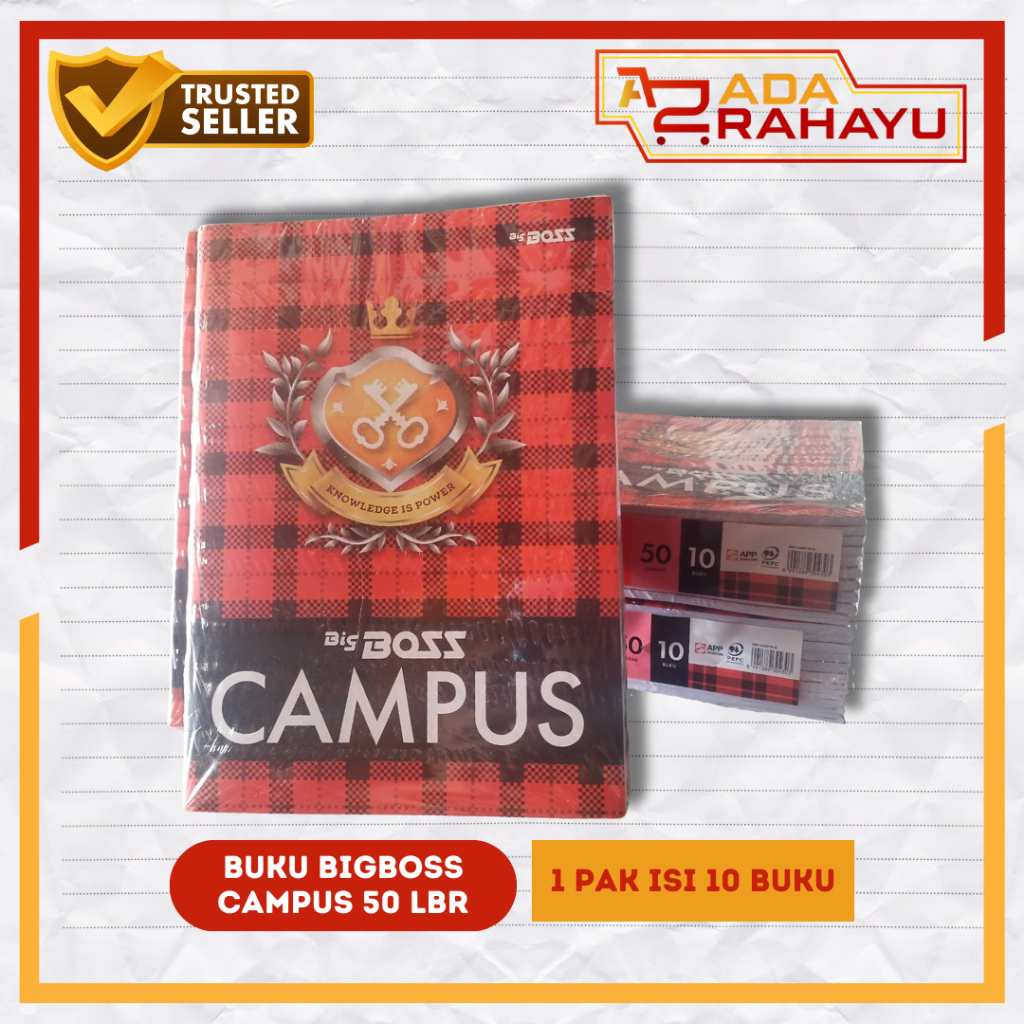 

Buku Tulis Bigboss Campus 50 Lembar (isi 10 Buku) Edisi Baru