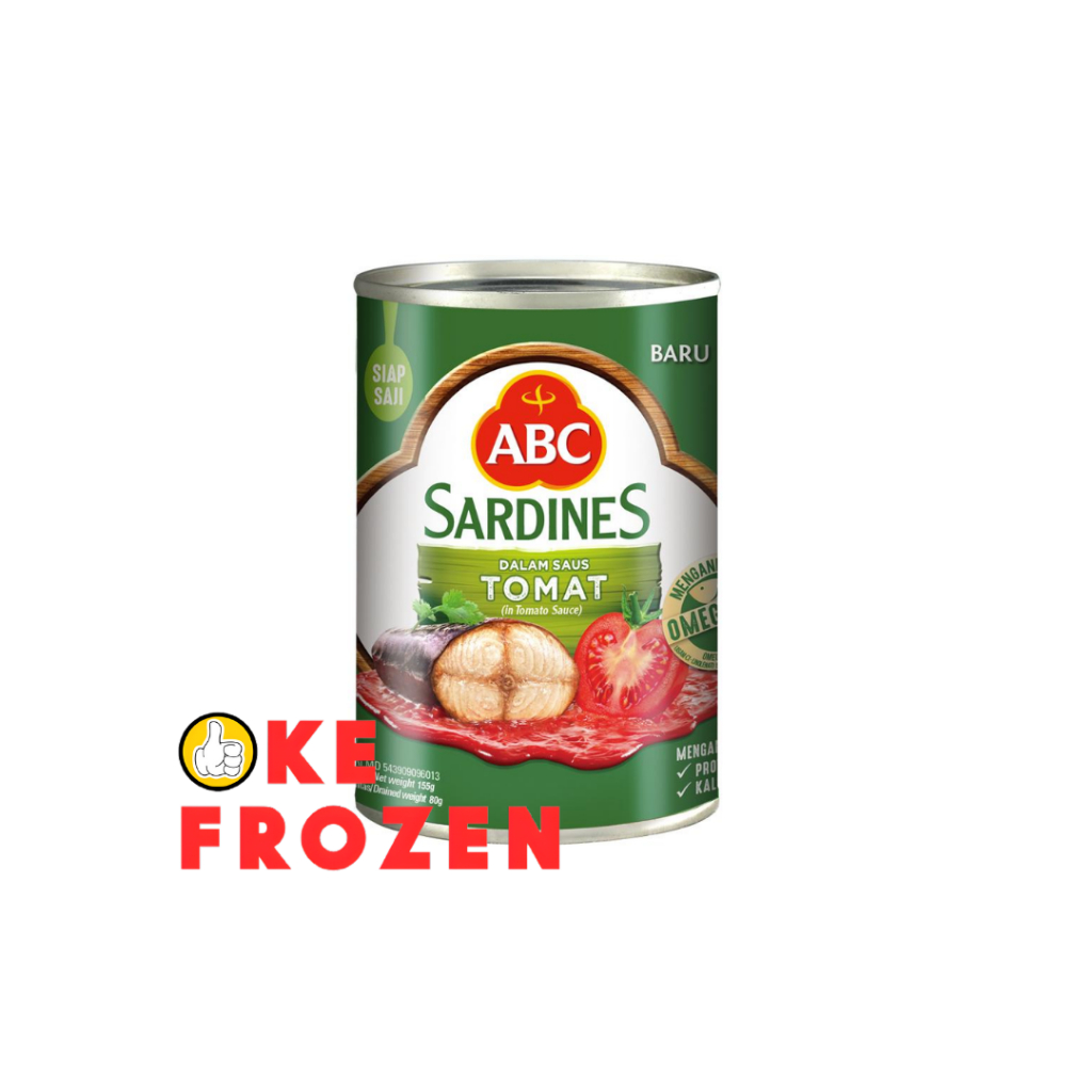 

ABC SARDEN SAUS TOMAT 155GR / IKAN SARDEN SIAP SAJI KALENGAN