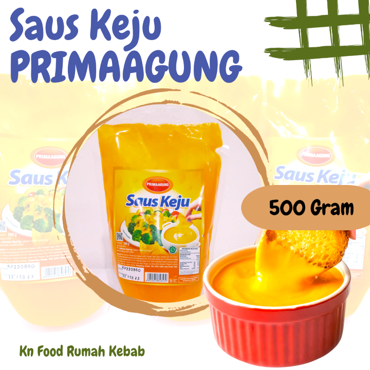 

Saus keju prima agung cheese sauce 500 grm