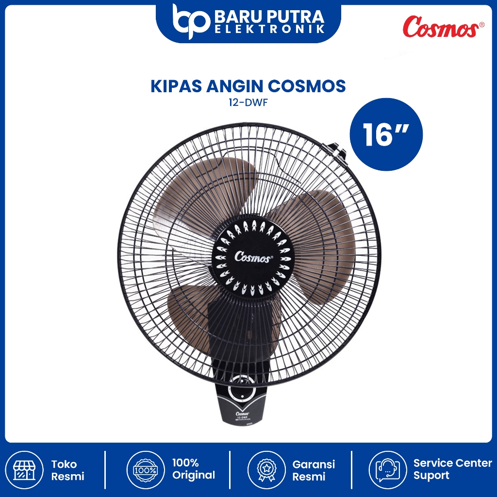 Kipas Angin Dinding Cosmos CF-12-DWF Putih 220V