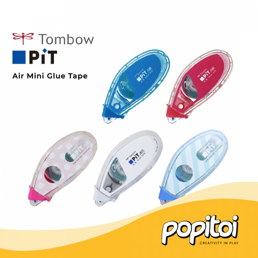 

Tombow PIT PN-EAS PN-CAS (Refillable) Air Mini Glue Tape 6mm x10m Lem Pita Isolasi Double Tape Isi Ulang