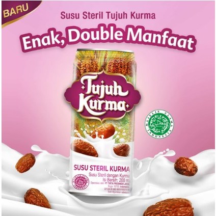 

Susu Steril Tujuh Kurma kaleng 200 ml 1 Karton isi 12 kaleng