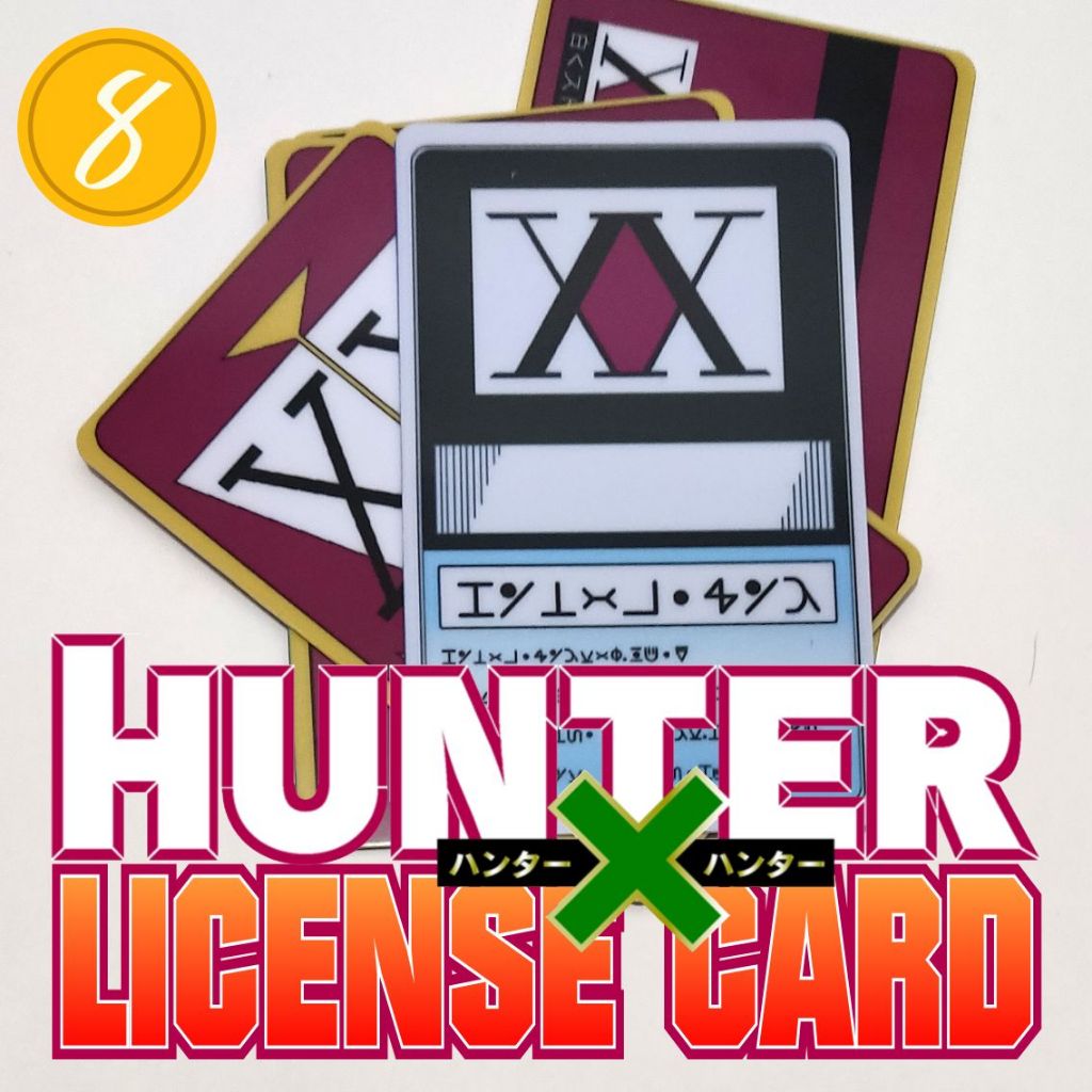 Kartu Lisensi Hunter x Hunter License Card Anime HunterxHunter for Cosplay