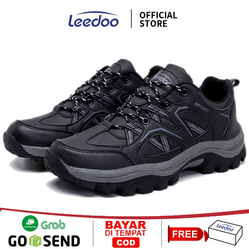 Cuci Gudang Cuci Gudang Leedoo Sepatu Hiking Pria Olahraga Outdoor Sepatu Gunung Adventure Anti Slip
