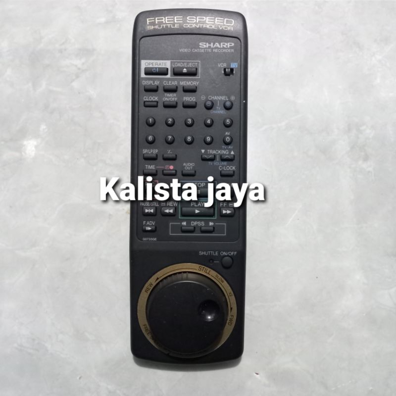 REMOTE REMOT DVD COMPO SHARP G0733GE ORIGINAL ASLI