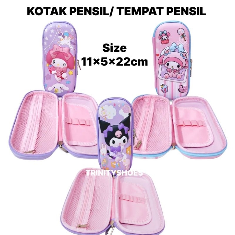 

TEMPAT PENSIL ANAK PEREMPUAN 3D WATERPROOF IMPORT