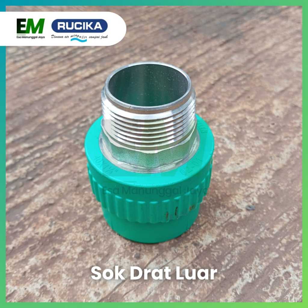 Sok Drat Luar PPR 3/4" Asialing / SDL PPR 3/4 Inch / SDL 3/4" PPR