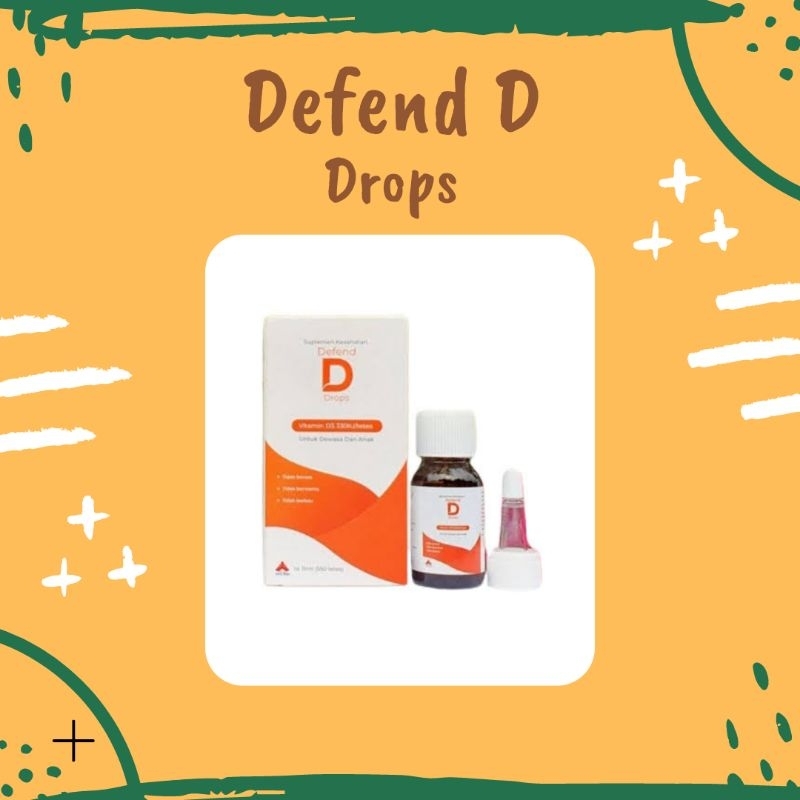 PROMO Defend D Drops Vitamin D3 15mL (550 tetes)