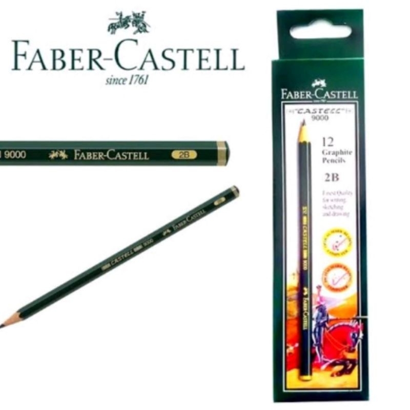 

Pensil 2B Faber Castell (12 pcs) / Pensil 2b faber castell per pack isi 12 pcs / pensil ujian