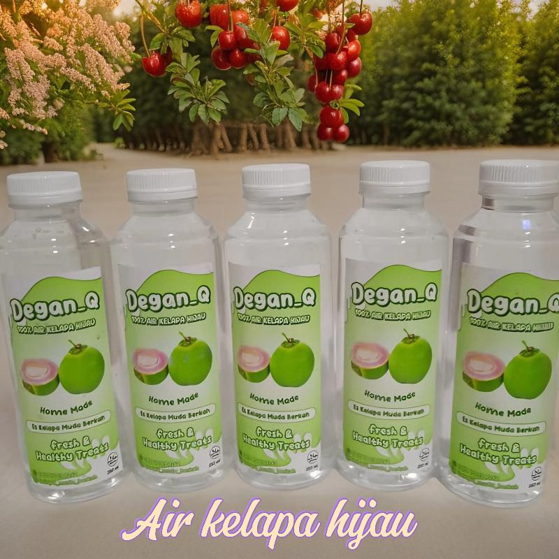 

5 botol air kelapa hijau 250 ml