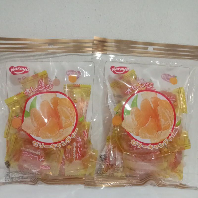 

Jelly Jeruk Naraya 200gr/Permen Jeli Rasa Jeruk