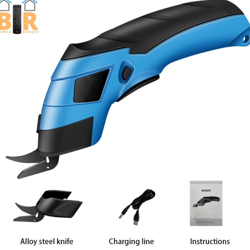 

Gunting Potong Kain Kertas Karpet PVC Elektrik Scissor Cutter Auto Charger Electric Portable KODE K9C7