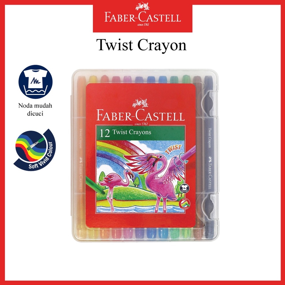 

Twist Crayon Faber Castell 12 Warna Krayon Putar Untuk Mewarnai KODE G3S2