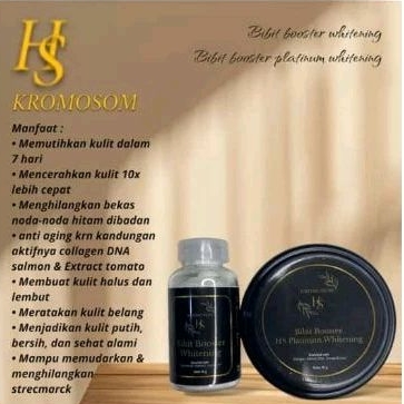 SEPAKET DAPAT 2 BIBIT BOOSTER WHITENING HS KROMOSOM 7 HARI CERAH