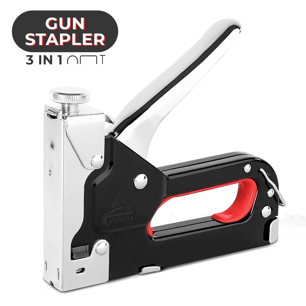 

Allefix Stapler Tembak Gun Tacker Alat Staples dan Paku Tembak 3in1 Multifungsi 6684 KODE B4S8
