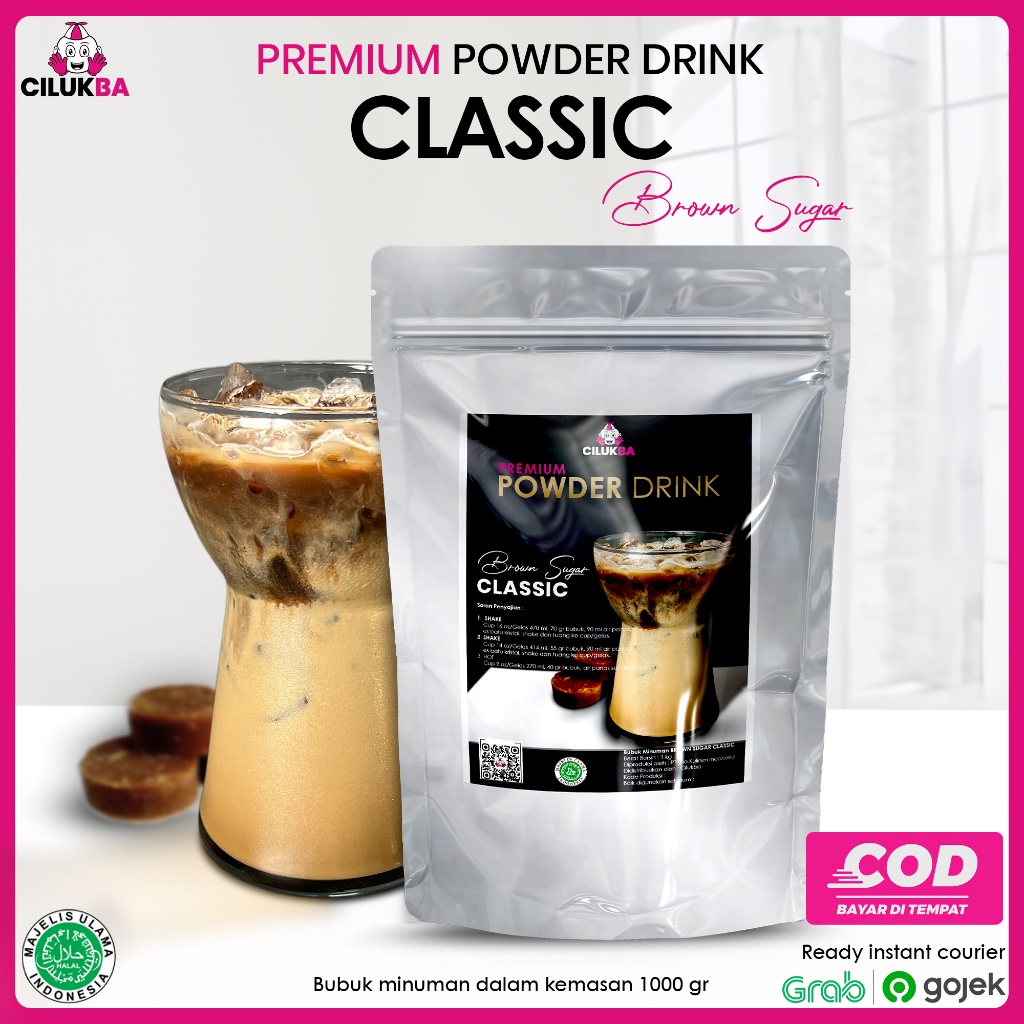 

Cilukba Bubuk Minuman Rasa Brown Sugar Classic 1kg / Premium Powder Drink