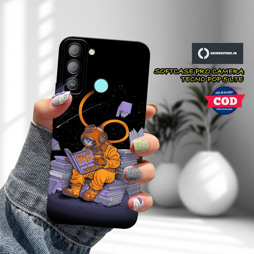 Case Hp TECNO POP 5 LTE Terbaru - Motif Case Astronot - Casing Hp TECNO POP 5 LTE - Softcase Hp TECN
