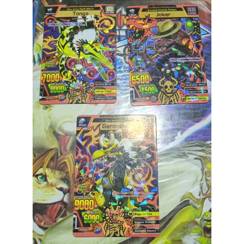 Kartu Animal Kaiser geronimo, tonga, dan joker