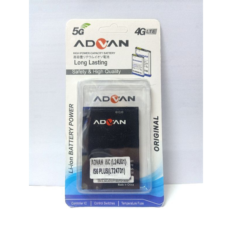 BATERAI ORIGINAL ADVAN I6C / S6 PLUS HIGH QUALITY