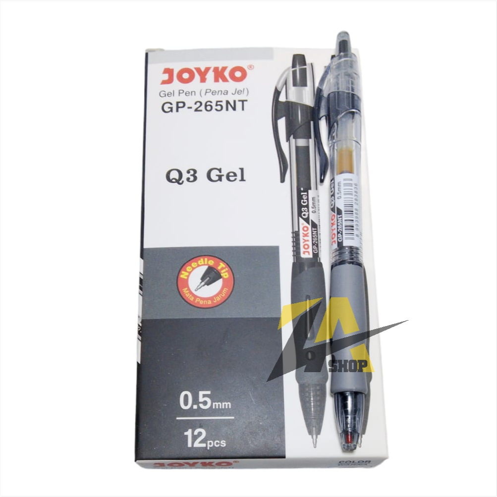 

RB Pulpen Bolpoin Gel Pen Joyko Pena Jel 0.5mm GP 265NT Harga 1 Pack Isi 12 Pcs