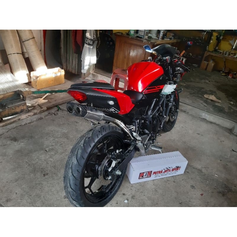 knalpot undertail for ninja mono pnp tinggal pasang saja